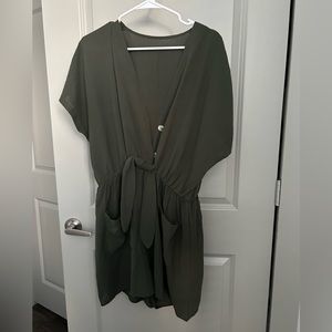 Cupshe Tie Front Romper